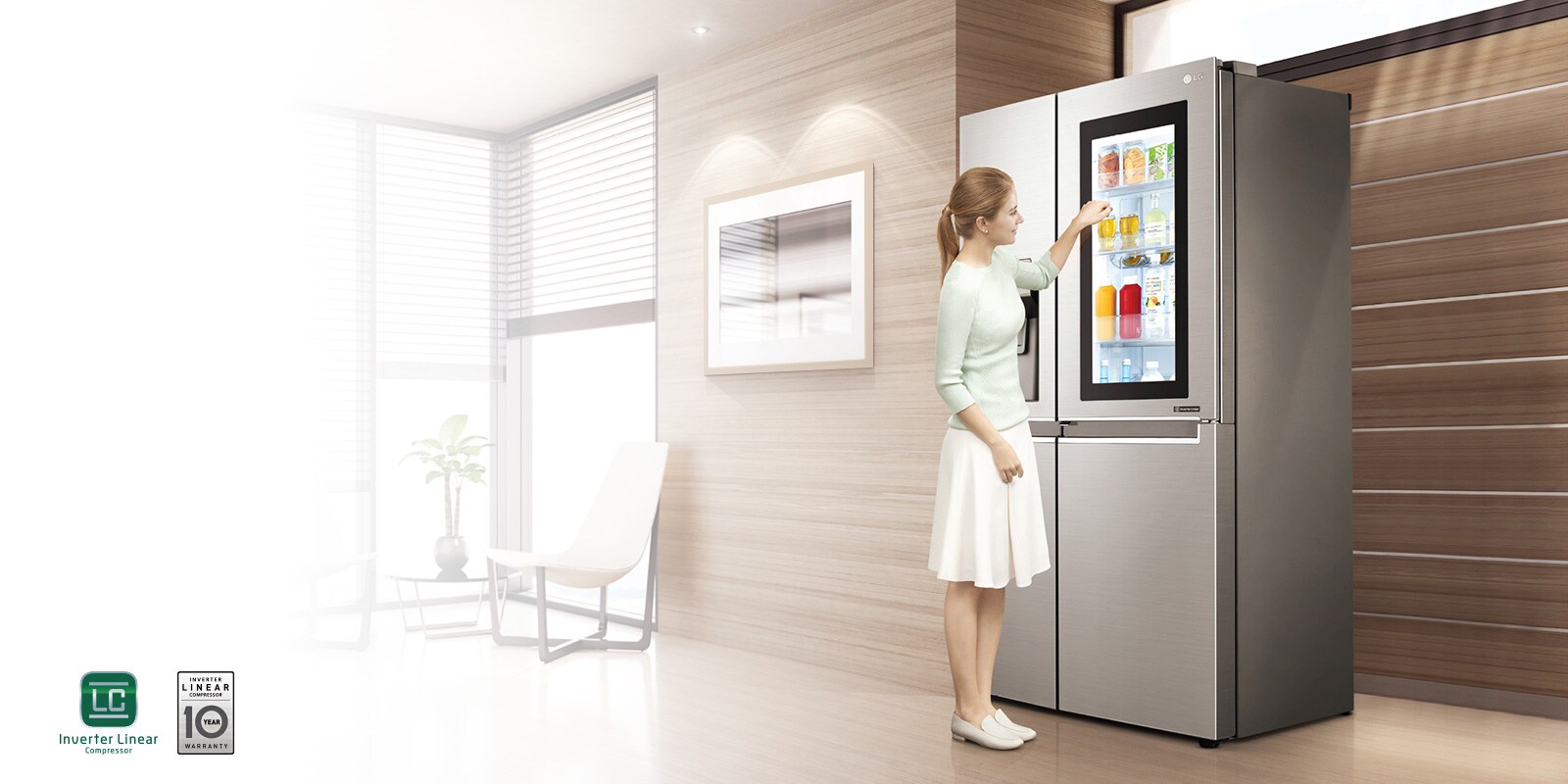 Descubre LG Instaview Door in Door con Inverter Linear Compressor y 10 años de garantía